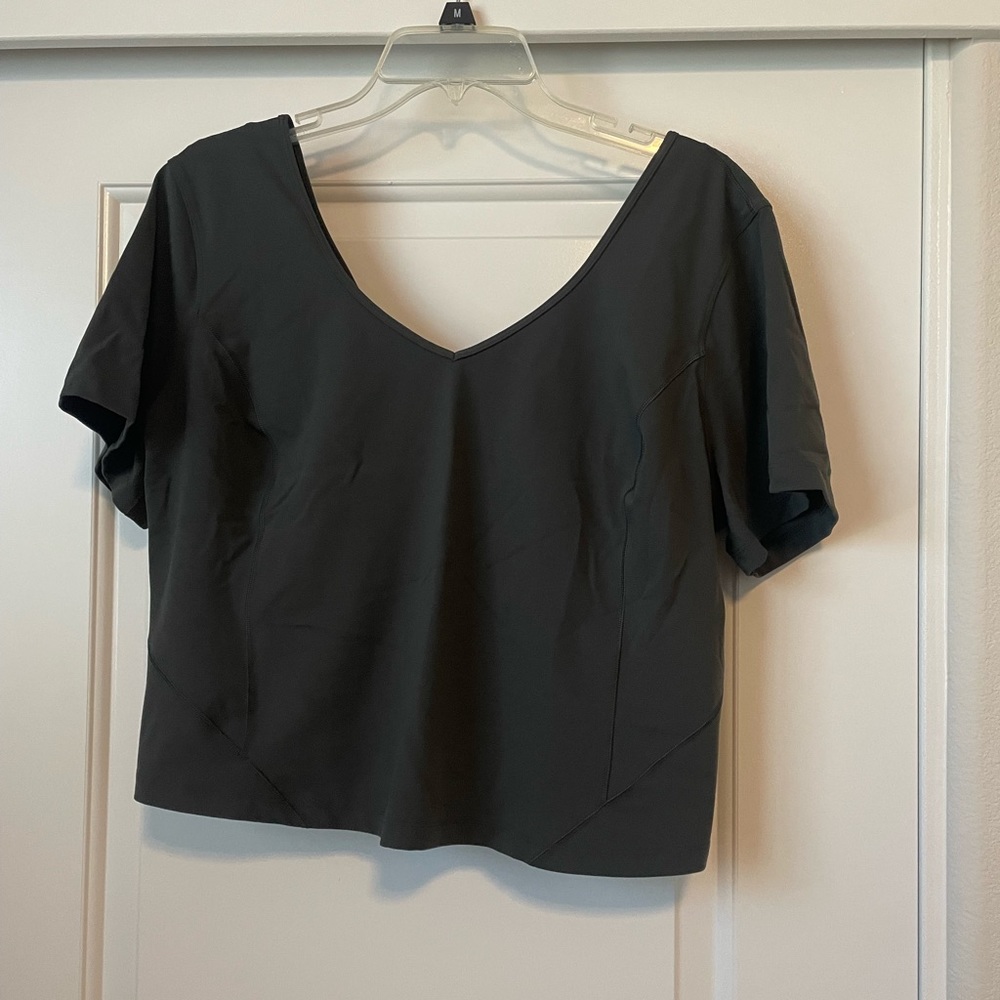 Grey Lululemon Align Crop Top 🩶